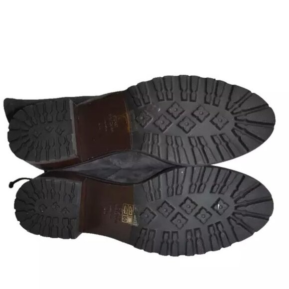 $950 STUART WEITZMAN BLAIRE CITY OVER THE KNEE BOOT CHUNKY LUG GREY 8.5 (PB40) - Picture 6 of 8